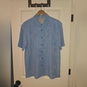 Quiksilver Waterman Manele Bay Button Down Shirt - Dusk Blue